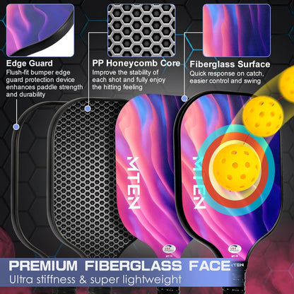 USAPA Approved Fiberglass Complete Pickleball Paddle Set – Lightweight, Durable Rackets for Men & Women