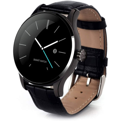 ULTREND Executive Leather Strap Bluetooth Smart Watch with Heart Rate Monitor