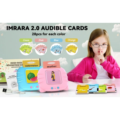 Flash Cards for Kids, Electronic Audible Machine Learning Toys, Phonics Talking 112 Pcs Flash Cards, Kids Birthday Gift.