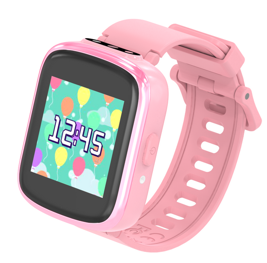 ULTREND Kids Smart Watch with 46 DIY Clock Faces, 500mAh Battery, 1.54-inch Touch Screen, Build-in Speaker, and 9 Fun Games (Pink)