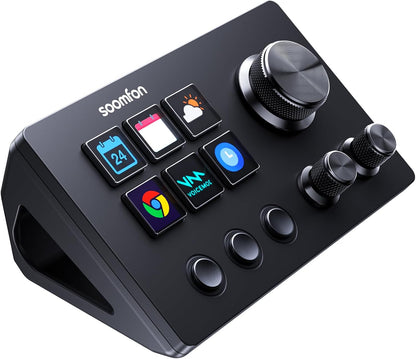 SOOMFON Stream Controller SE – 6-Key LCD Stream Deck for PC & Mac