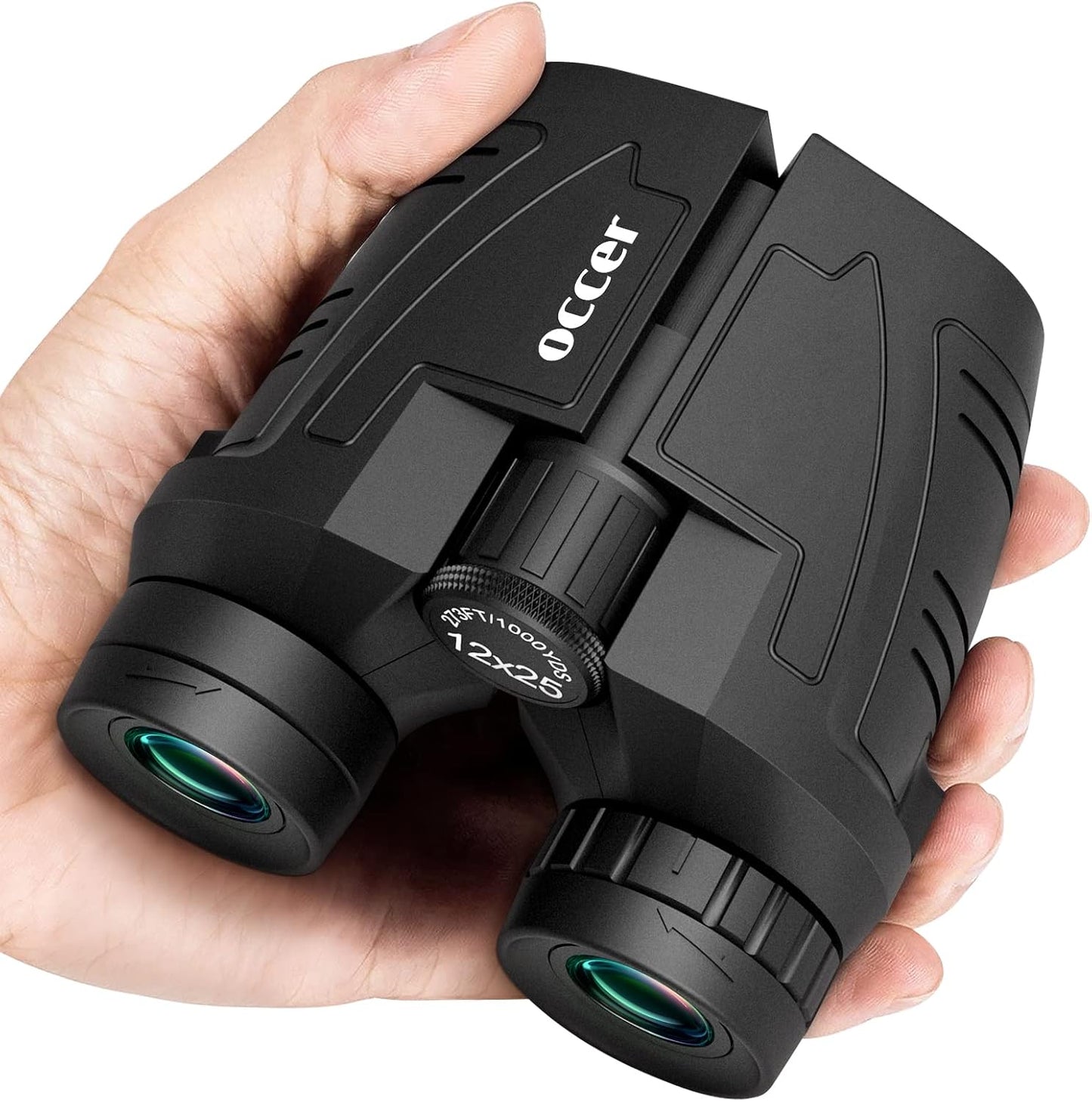 12x25 Compact Binoculars – Lightweight HD BAK4 Prism Binoculars for Travel & Bird Watching