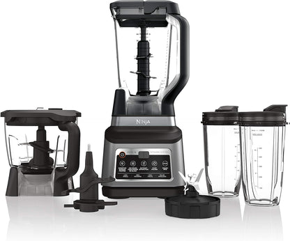 Ninja BN801C, Professional Plus Kitchen System With Auto-iQ, 72oz Pitcher, Black/Silver, 1400W