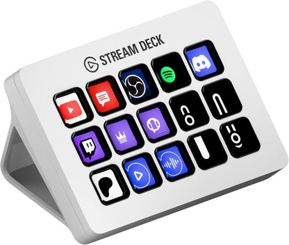 Stream Deck MK.2 White – 15-Key Macro Studio Controller for Streaming & Content Creation