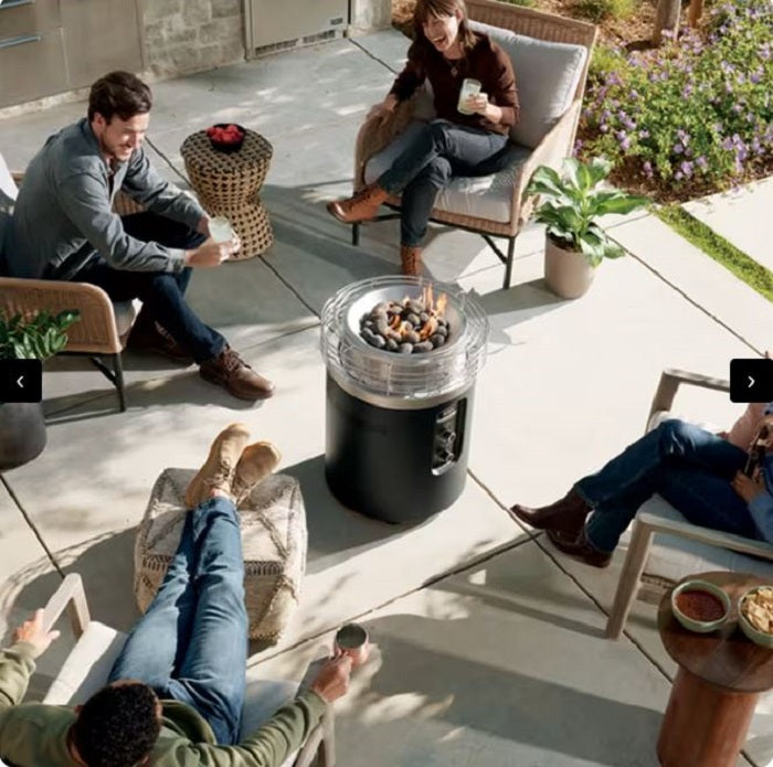 Ninja Fireside360 OF101C Smokeless Outdoor Fire Pit & Patio Heater, 80,000 BTU Propane Heater with Flame & Heat Modes
