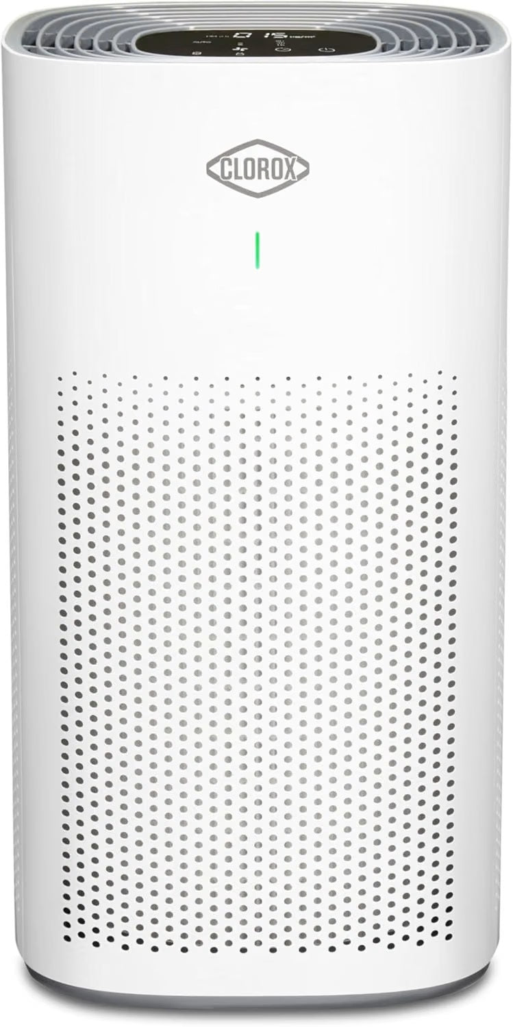 Clorox Large Room Air Purifier with True HEPA Filter, 1,500 Sq. Ft., Auto Mode & Air Quality Sensor