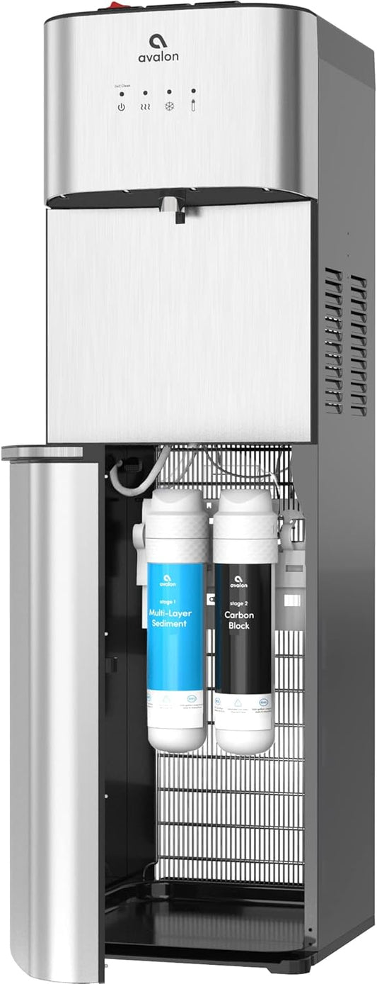 Avalon Self Cleaning Bottleless Water Cooler Water Dispenser, 3 Temperature, NSF/UL/Energy Star Approved, Stainless Steel
