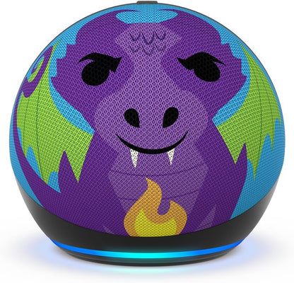 Amazon Echo Dot Kids (newest model), Designed for kids, with parental controls, Dragon, with Alexa+ Early Access