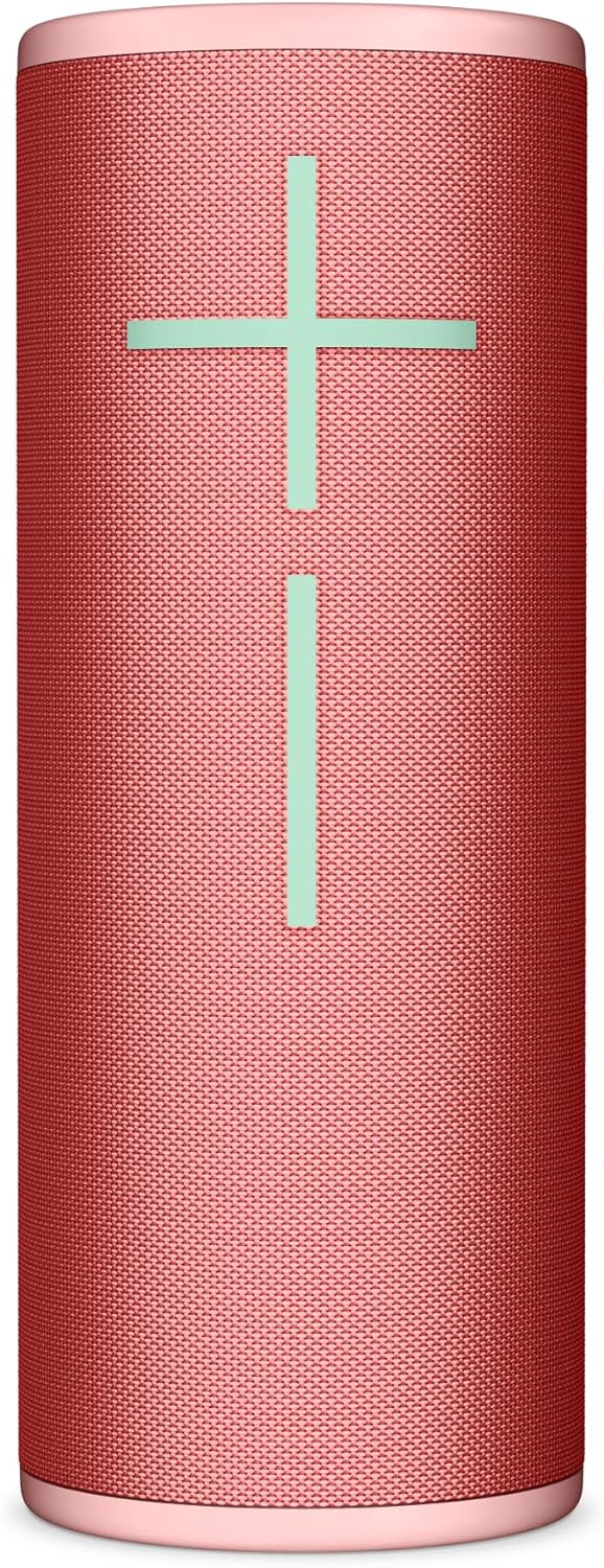 Ultimate Ears BOOM 4 Portable Waterproof Bluetooth Speaker – 360° Sound, 15-Hour Battery (Raspberry)