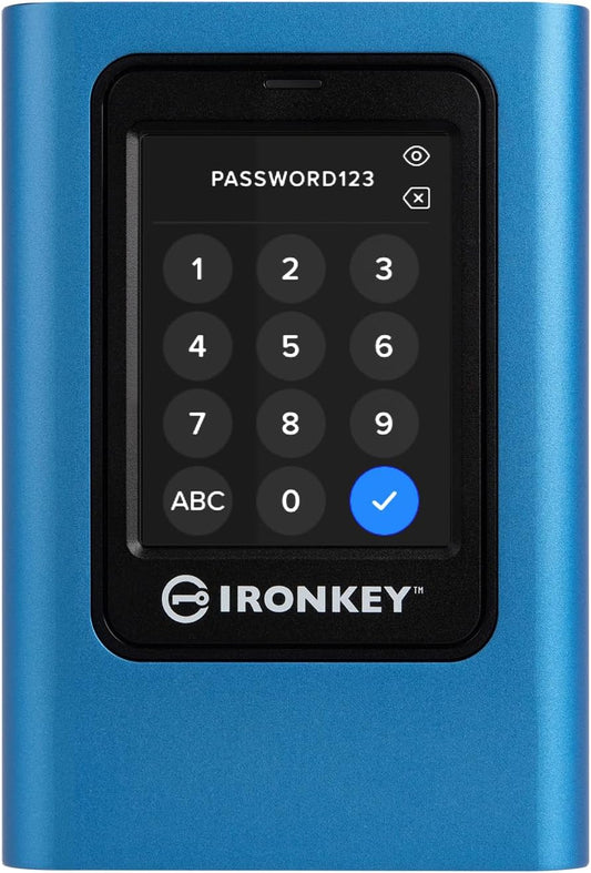 Kingston IronKey Vault Privacy 80 960GB Encrypted External SSD with Touchscreen