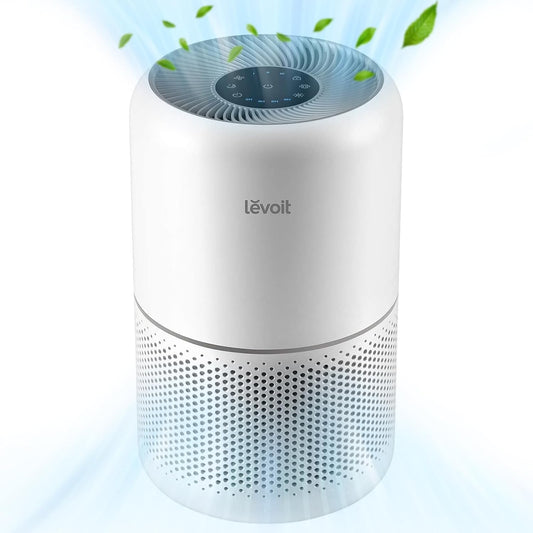 LEVOIT Air Purifiers Large Room Bedroom Home Up to 1073 ft², AHAM VERIFIDE, 4 Customized Replacement Filter Remove Allergies Pollen Dust Smoke Odor, Air Cleaner with Sleep Mode, Core 300-P White