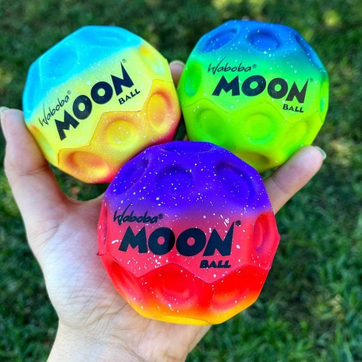 Waboba Moon Ball 2-Pack – High-Bounce Gradient Balls (Holiday Edition)