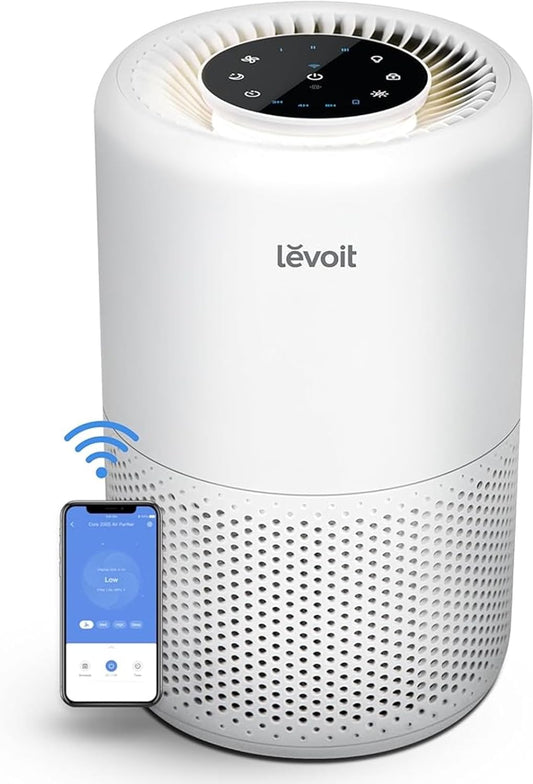 LEVOIT Core 200S-P Smart Air Purifier with WiFi & HEPA Filtration
