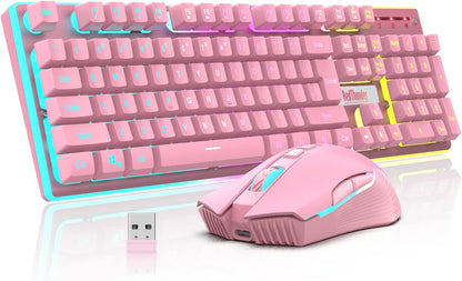 4 in 1 Gaming Keyboard, Mouse, Headset, and Mouse Pad Combo, Wired LED RGB Backlights, Bundle for PC Gamers, Xbox and PS4 Users.