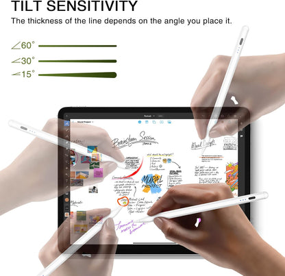 Stylus Pen for iPad 2018-2025, Fast Charging Magnetic Pencil (1st Generation) with Tilt Sensitivity & Palm Rejection for iPad 6/7/8/9/10/11, Air 3/4/5/M2/M3, iPad mini 5/6/7, iPad