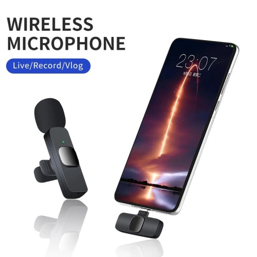 ULTREND Wireless Lavalier Dual-Mic Microphone Plug-Play with Lightning Connector for iPhone/iPad