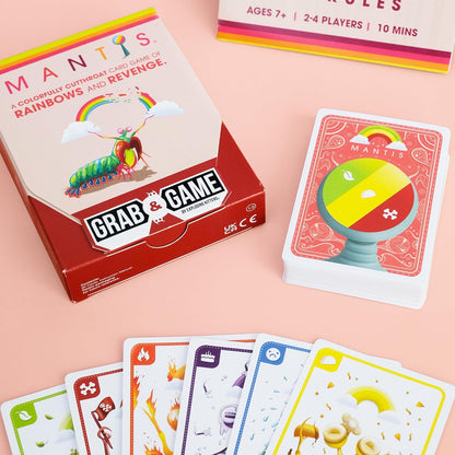 Mantis Grab & Game by Exploding Kittens - Travel Sized Cutthroat Matching Card Gam