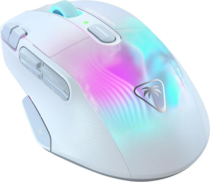 Kone XP Air Wireless Ergonomic RGB Gaming Mouse, Bluetooth, 19K DPI Optical Sensor, 100-hour Battery & Charging Dock, 29 Programmable Inputs, 4D Wheel