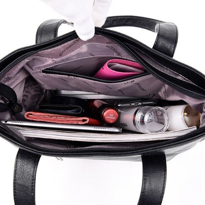 Middle aged Mom Commuter Large Capacity Tote Bag Trendy Underarm Bag Single Shoulder Bag