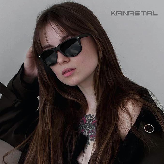 KANASTAL Sunglasses for Women Men Polarized Sun Glasses UV400 Protection Square Frame Shades