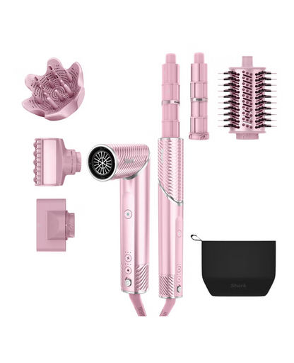 Shark FlexStyle IonCurl Ion Hot Air Styler System with Curl IQ, Pink
