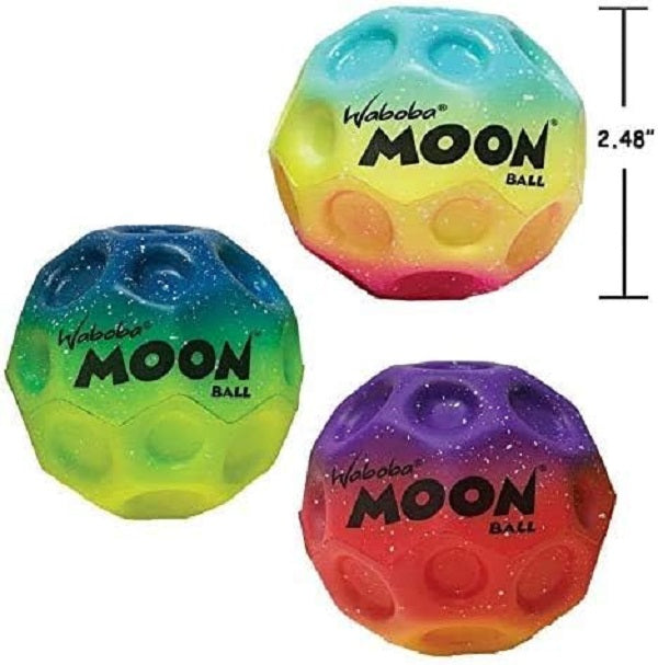 Waboba Moon Ball 2-Pack – High-Bounce Gradient Balls (Holiday Edition)