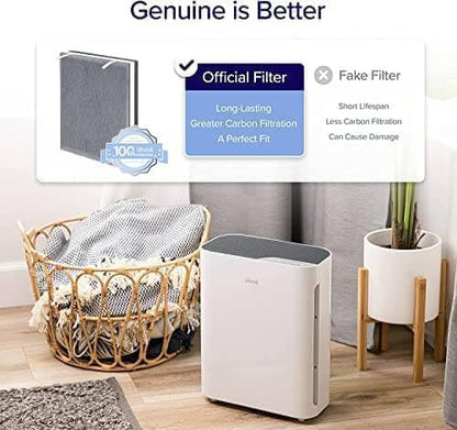 Levoit Vital 100 Replacement Filter Vital 100-RF – Genuine 3-Stage HEPA & Activated Carbon Filter for Allergies, Smoke, Odor & Pet Hair (1-Pack)