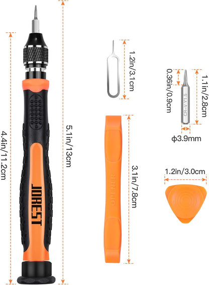 24-Piece Precision Screwdriver Kit with CR-V Bits for Electronics Repair