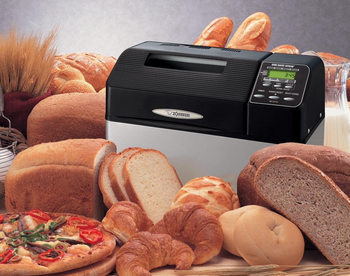 Zojirushi Home Bakery Supreme Bread Maker BB-CEC20, 2lb Bread Machine with 10 Pre-Programmed Settings & Delay Timer