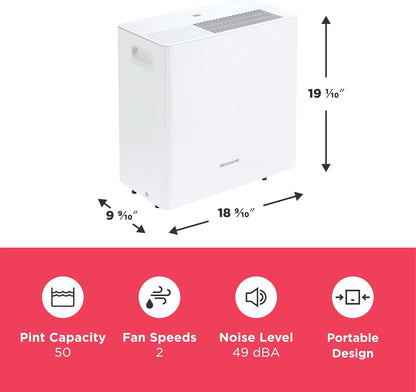 Frigidaire 23.66 L (50 Pints) with Built-In Pump Dehumidifier and Wi-Fi