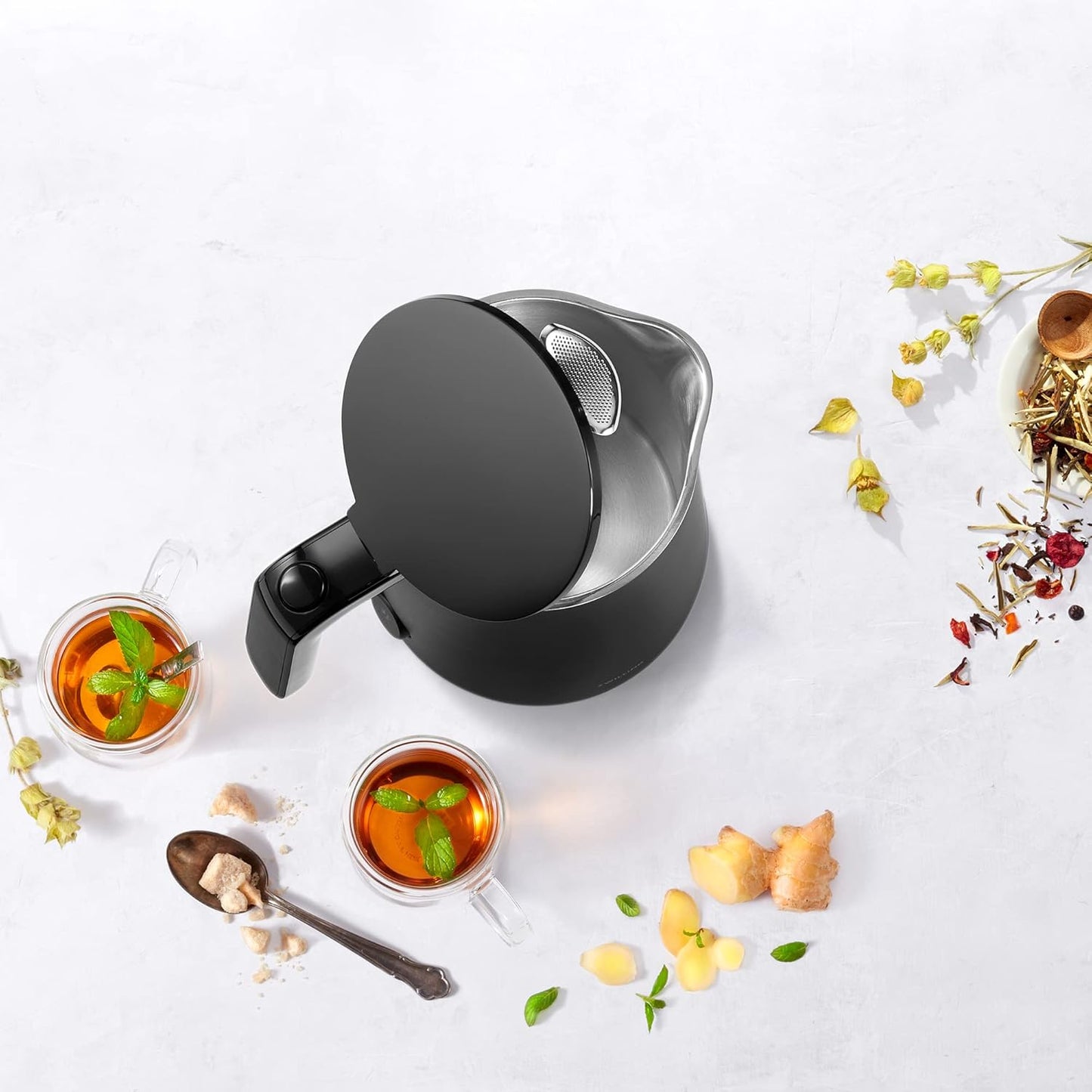 ZWILLING Enfinigy 1-Liter Cool Touch Electric Kettle, Cordless Tea Kettle, Hot Water Boiler - Black