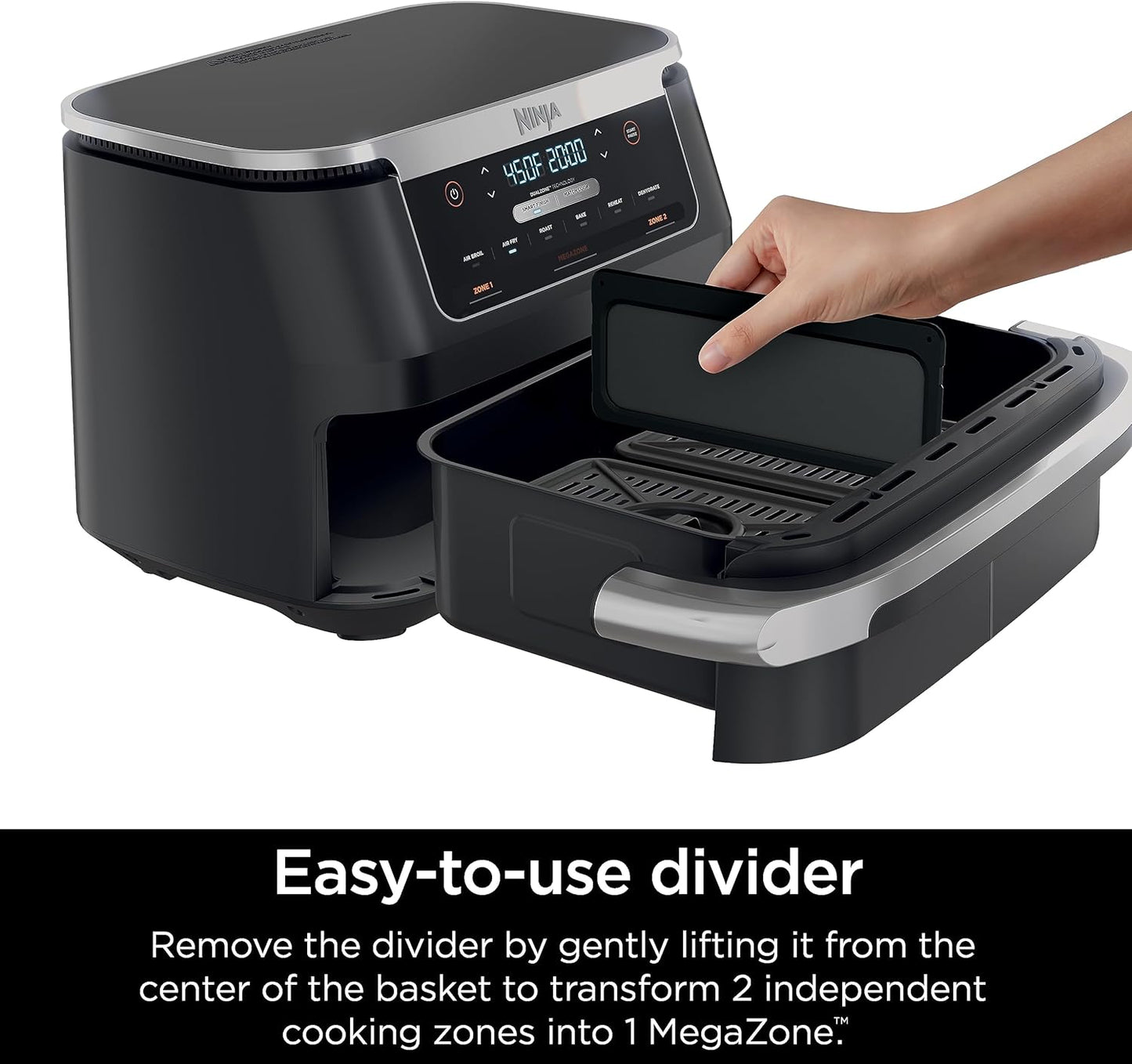 Ninja Foodi FlexBasket Air Fryer with 10.41 L (11 qt.) MegaZone