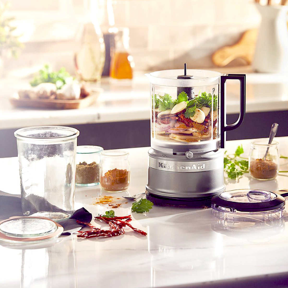 KitchenAid Compact 5-Cup Food Chopper, Dishwasher Safe Parts and Two Speeds