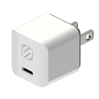 Scosche PowerVolt™ 30W USB-C Mini Wall Charger with 8ft Braided USB-C Cable