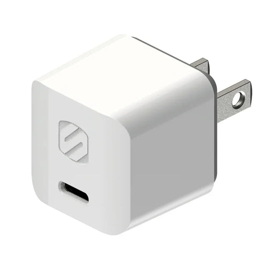 Scosche PowerVolt™ 30W USB-C Mini Wall Charger with 8ft Braided USB-C Cable