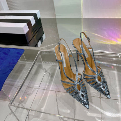 Elegant high heel sandals for women with pointed toe stilettos