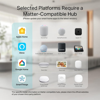 Smart Wi-Fi Plug with Energy Monitoring (2-Pack), Apple Home, Alexa & Google
