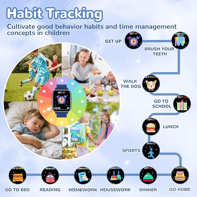 Kids Smart Watch with Sports Modes, Learning Games & Pedometer