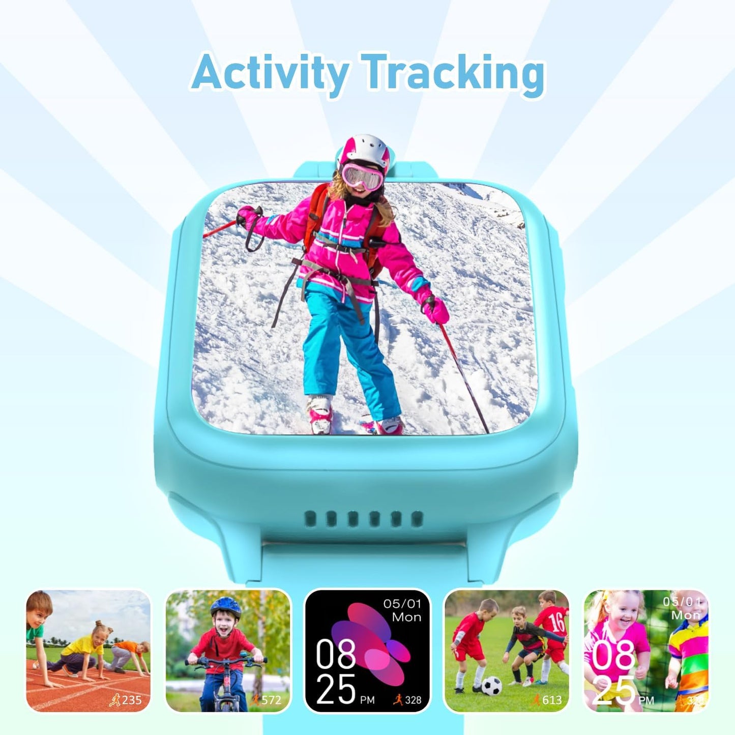 Kids Smart Watch with 26 Games, Camera, Video Recorder, Music, Alarm, Calculator, Calendar, Flashlight, Stopwatch, and Pedometer – Fun Birthday Gift for Girls Ages 4-16 (Purple)