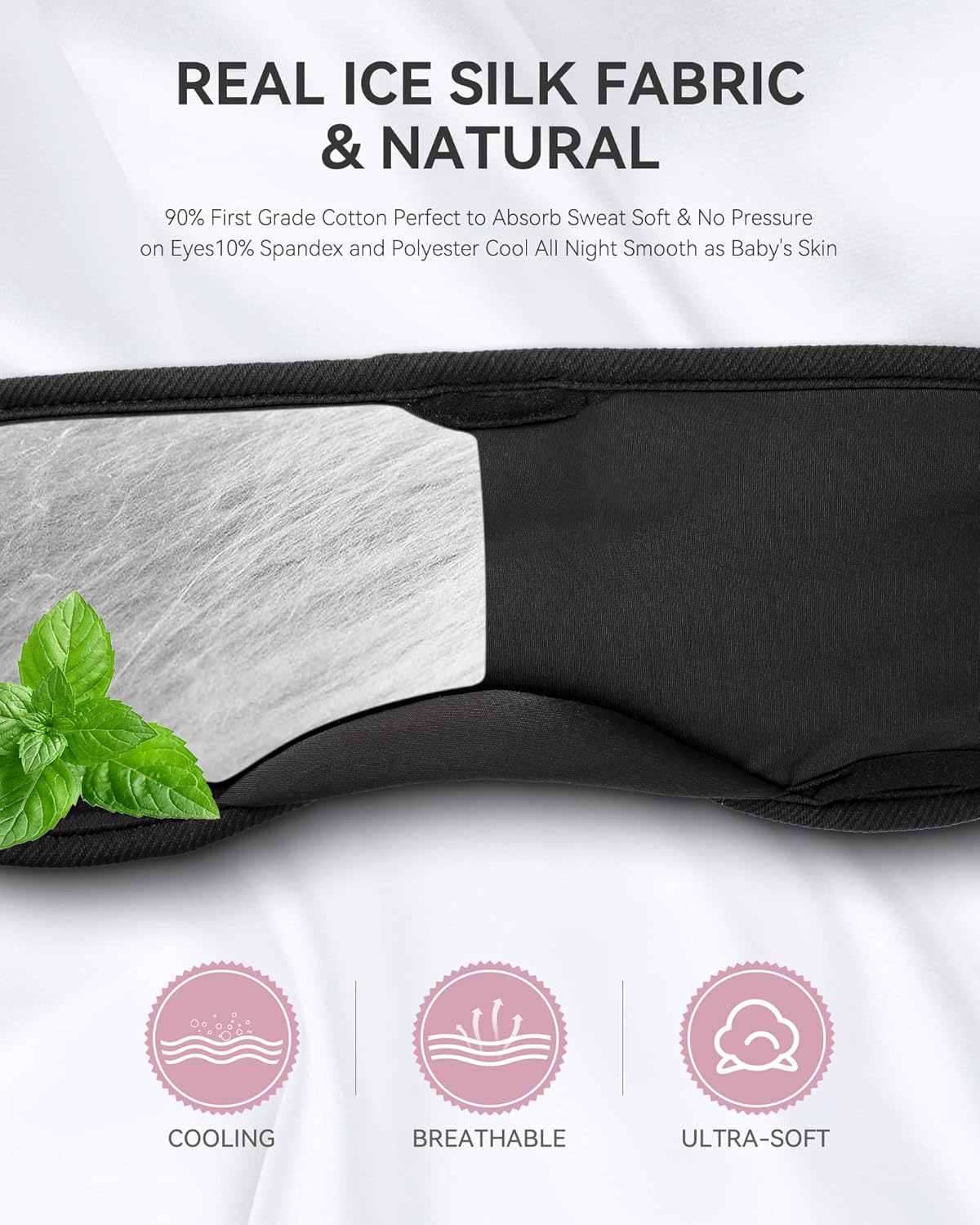 Bluetooth Sleep Headphones Eye Mask – Wireless Music Sleeping Headband for Travel, Office, Relaxation & Gifts for Her