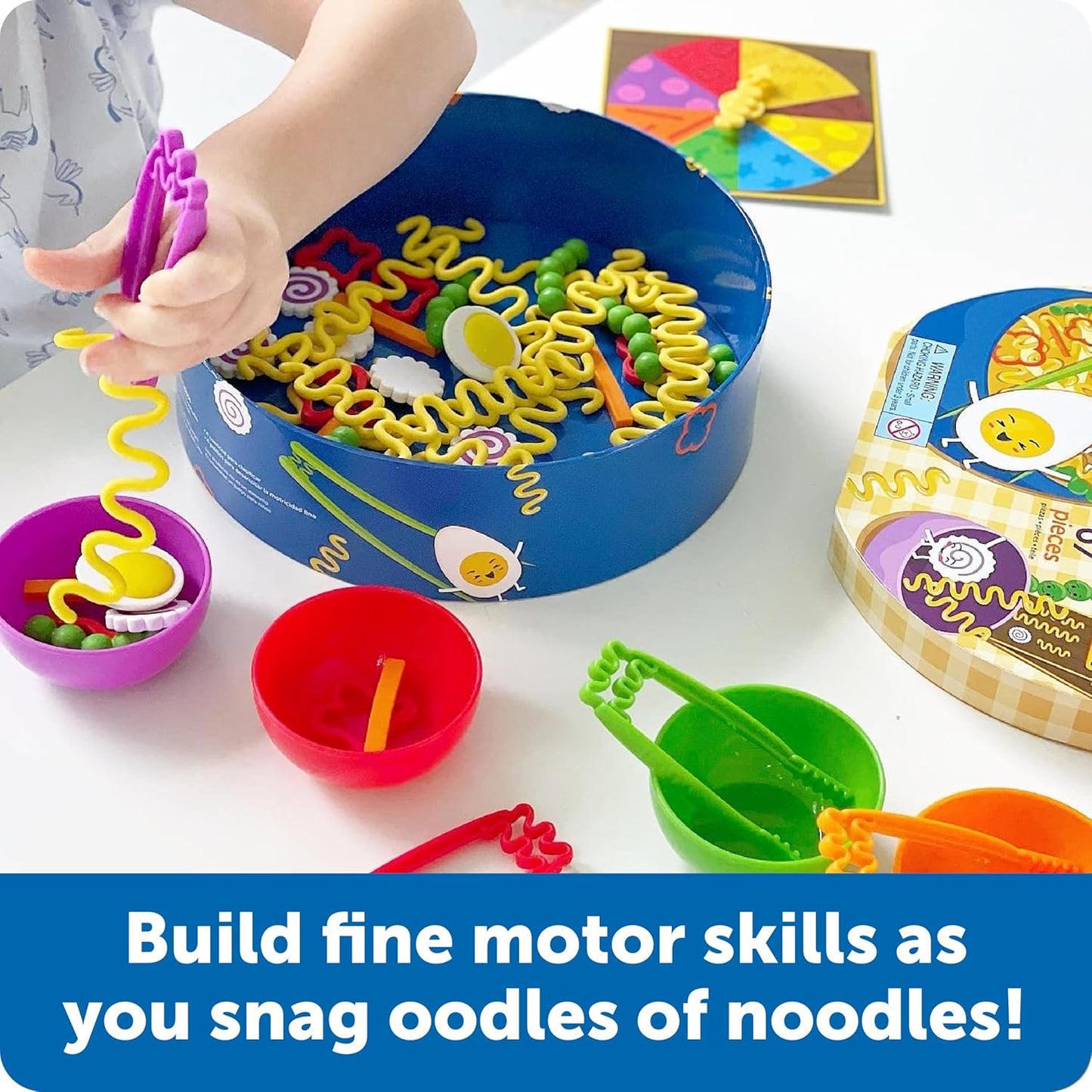 Learning Resources Noodle Knockout! Fine Motor Game — 67 Pieces, Ages 4+