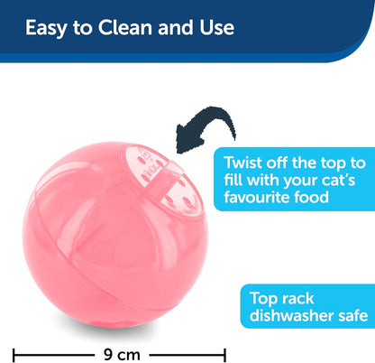 Interactive Cat Treat & Food Feeder Ball – Slim Adjustable Puzzle Toy for Cats