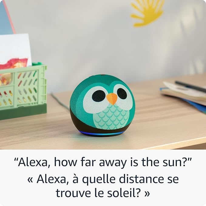 Amazon Echo Dot Kids (newest model), Designed for kids, with parental controls, Dragon, with Alexa+ Early Access