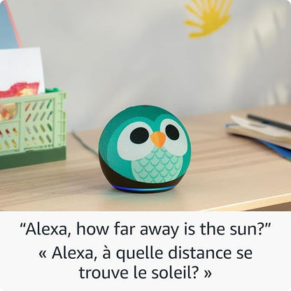 Amazon Echo Dot Kids (newest model), Designed for kids, with parental controls, Dragon, with Alexa+ Early Access