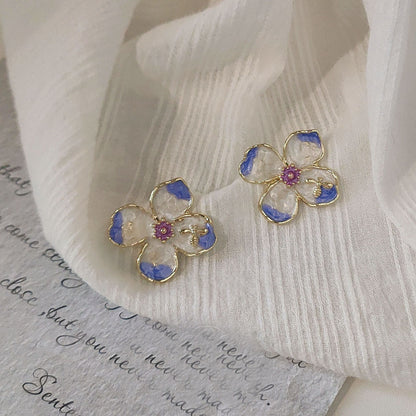 Simple earrings for women, elegant earrings, dripping glaze earrings, new jewelry