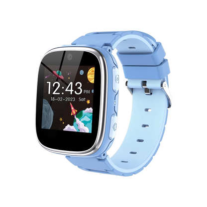 Smart Watch for Kids 4-12 Years Old with 1.54" Touch Screen, 15 Games, best for Birthday Gift (Sky Blue)
