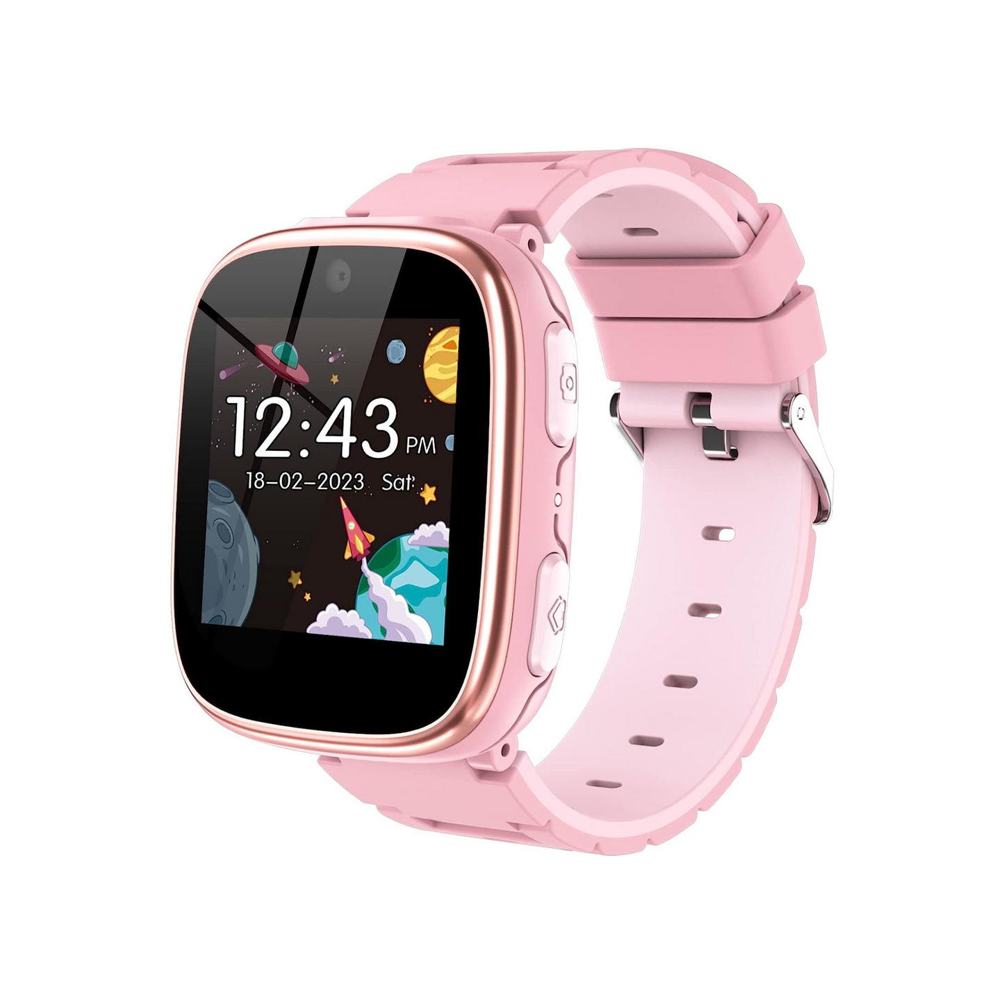 Smart Watch for Kids 4-12 Years Old with 1.54" Touch Screen, 15 Games, best for Birthday Gift (Pink)
