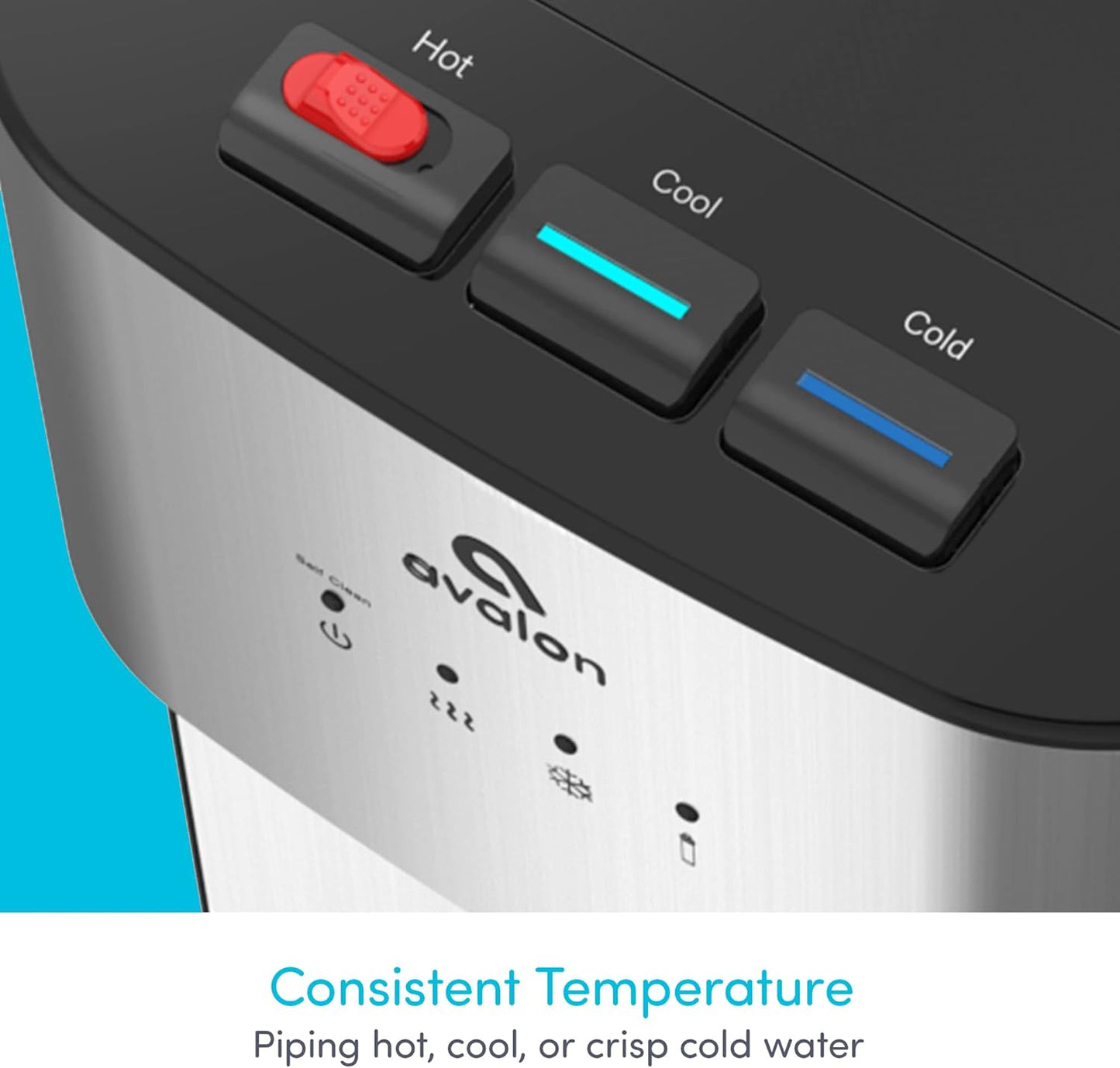 Avalon Self Cleaning Bottleless Water Cooler Water Dispenser, 3 Temperature, NSF/UL/Energy Star Approved, Stainless Steel