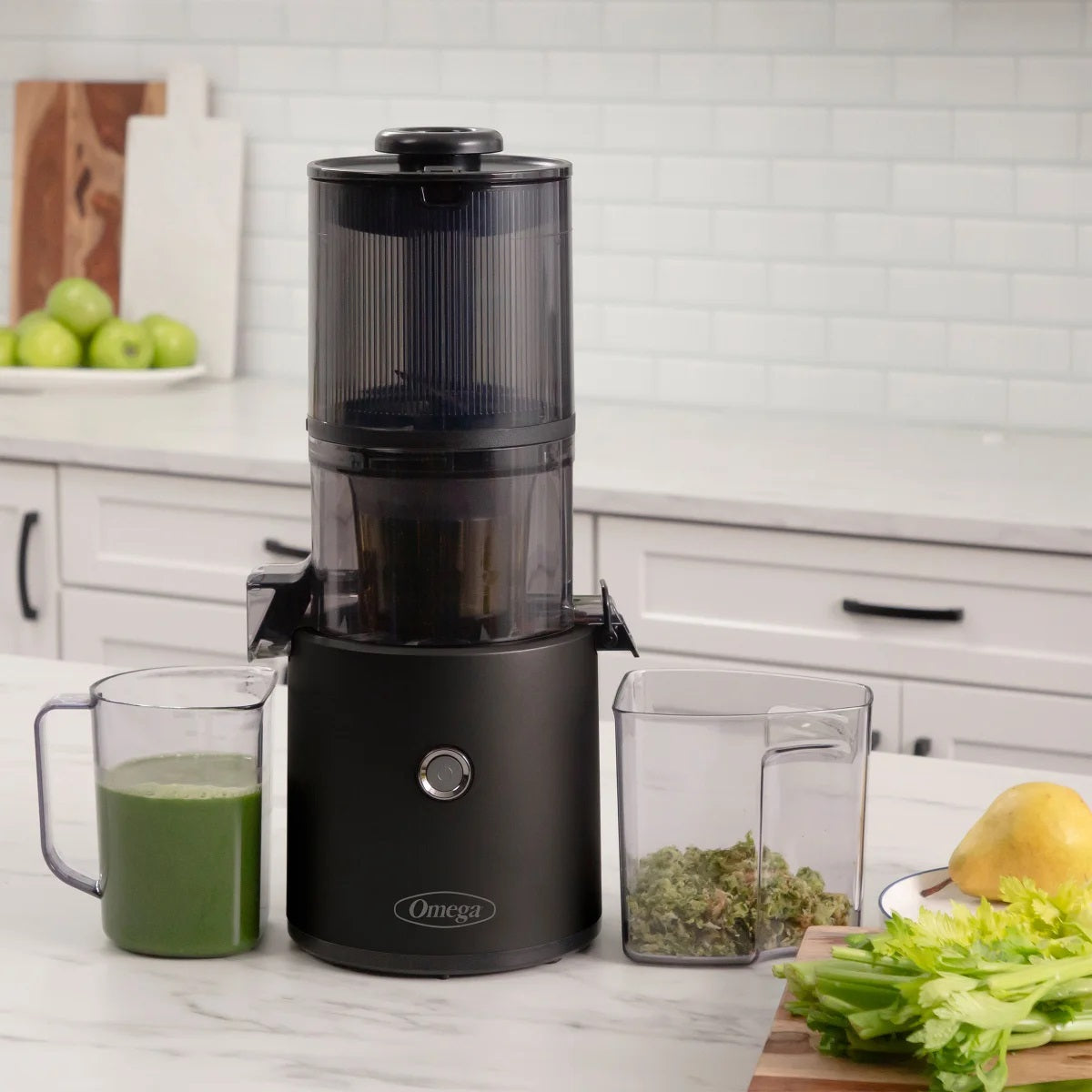 Omega Effortless Batch Juicer Cold Press Slow Juicer with 2L Hopper
