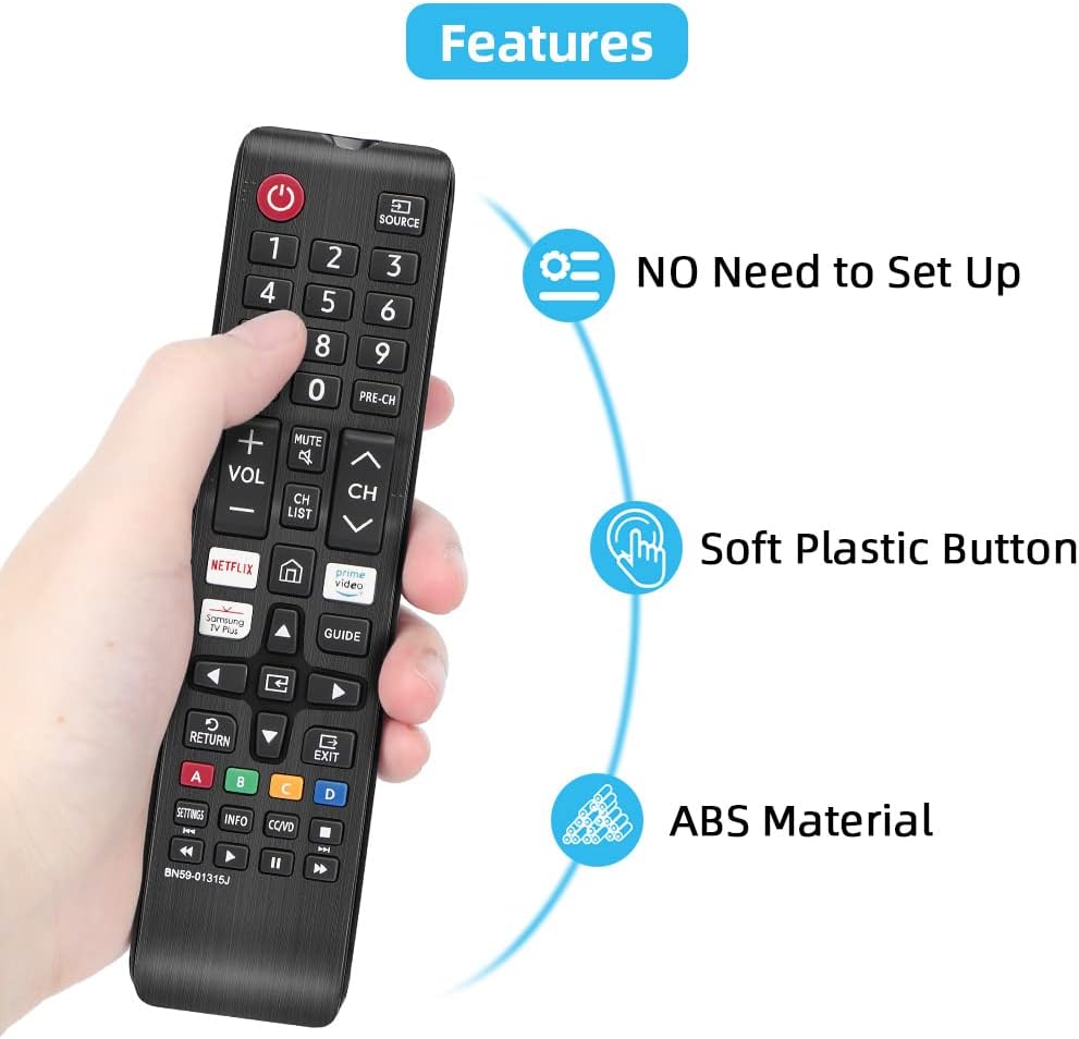 Samsung Smart TV Replacement Remote with Apps BN59-01315J
